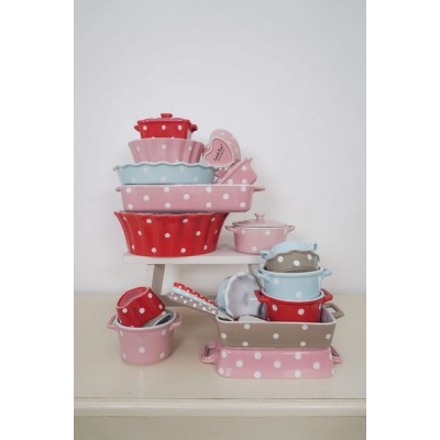 Форма для выпечки Pink Pie with dots 26,5x26,5x5 см